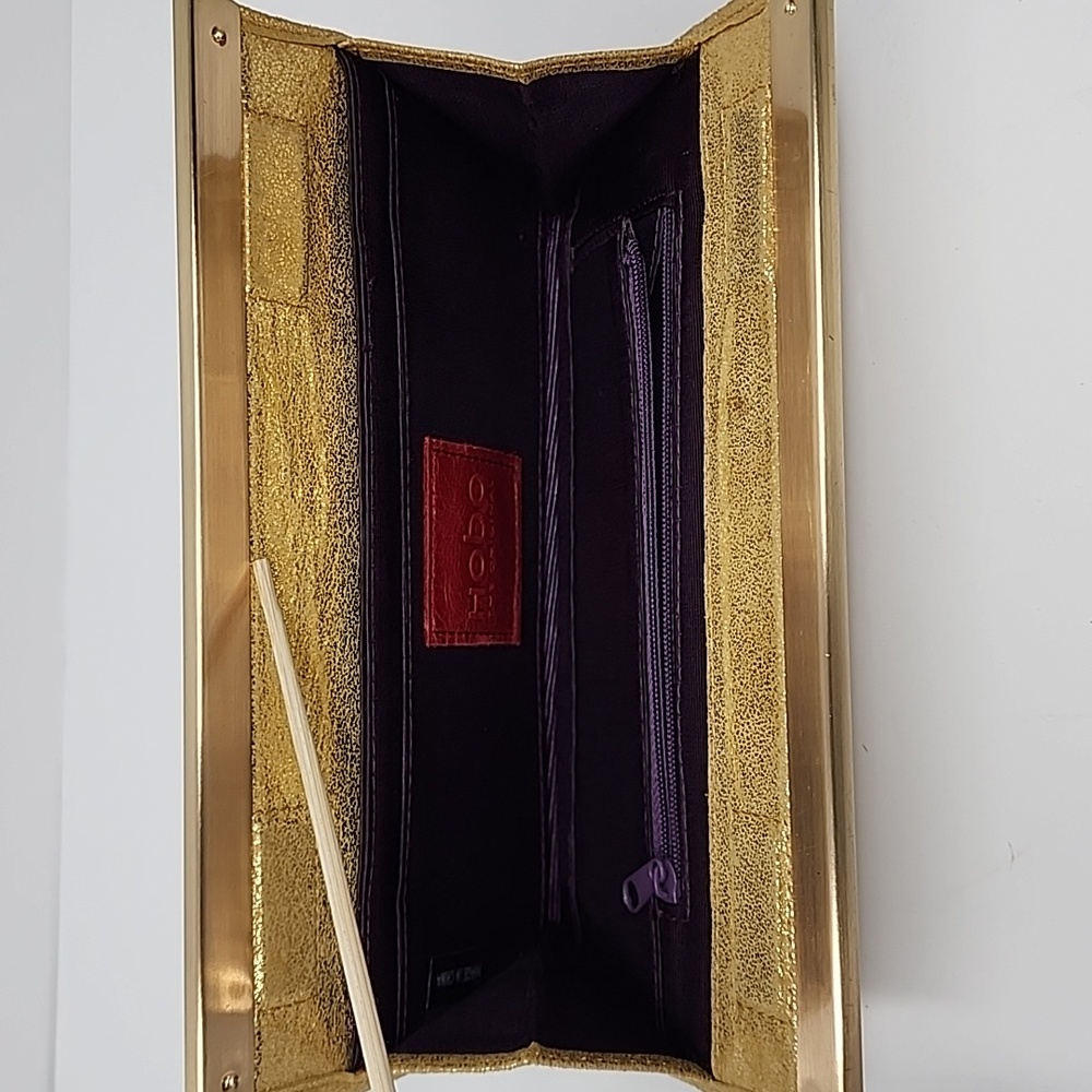 Hobo Gold Clutch Bag - Picture 4 of 5